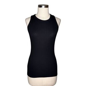 SEN Tank Top Black Ribbed Micro Modal Sleeveless Women's Size 1 US Size Small
